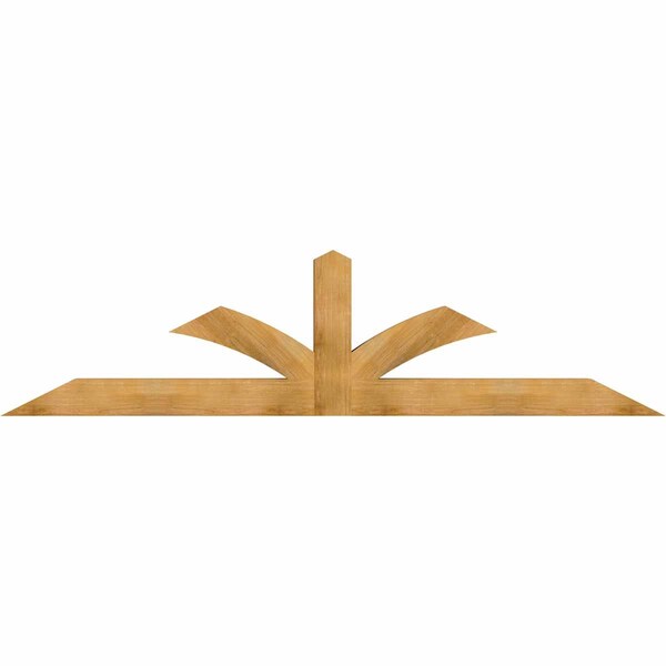 Ekena Millwork Richland Rough Sawn Timber Gable Bracket, Western Red Cedar, 108"W x 27"H x 6"D x 6"F, 6/12 Pitch GBW108X27X0606RIC00RWR - main